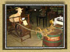An ingenious goat-powered washing machine from the Lloyd Kaufman collection.